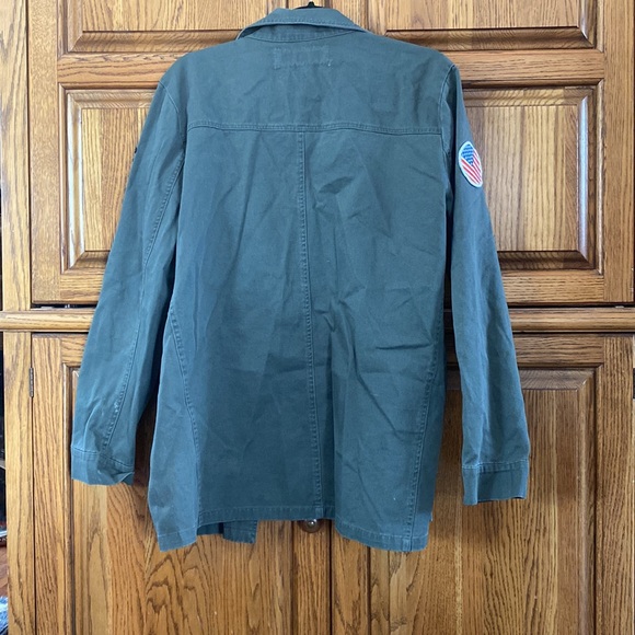 Living Doll Green Jacket With Patches - Picture 2 of 2